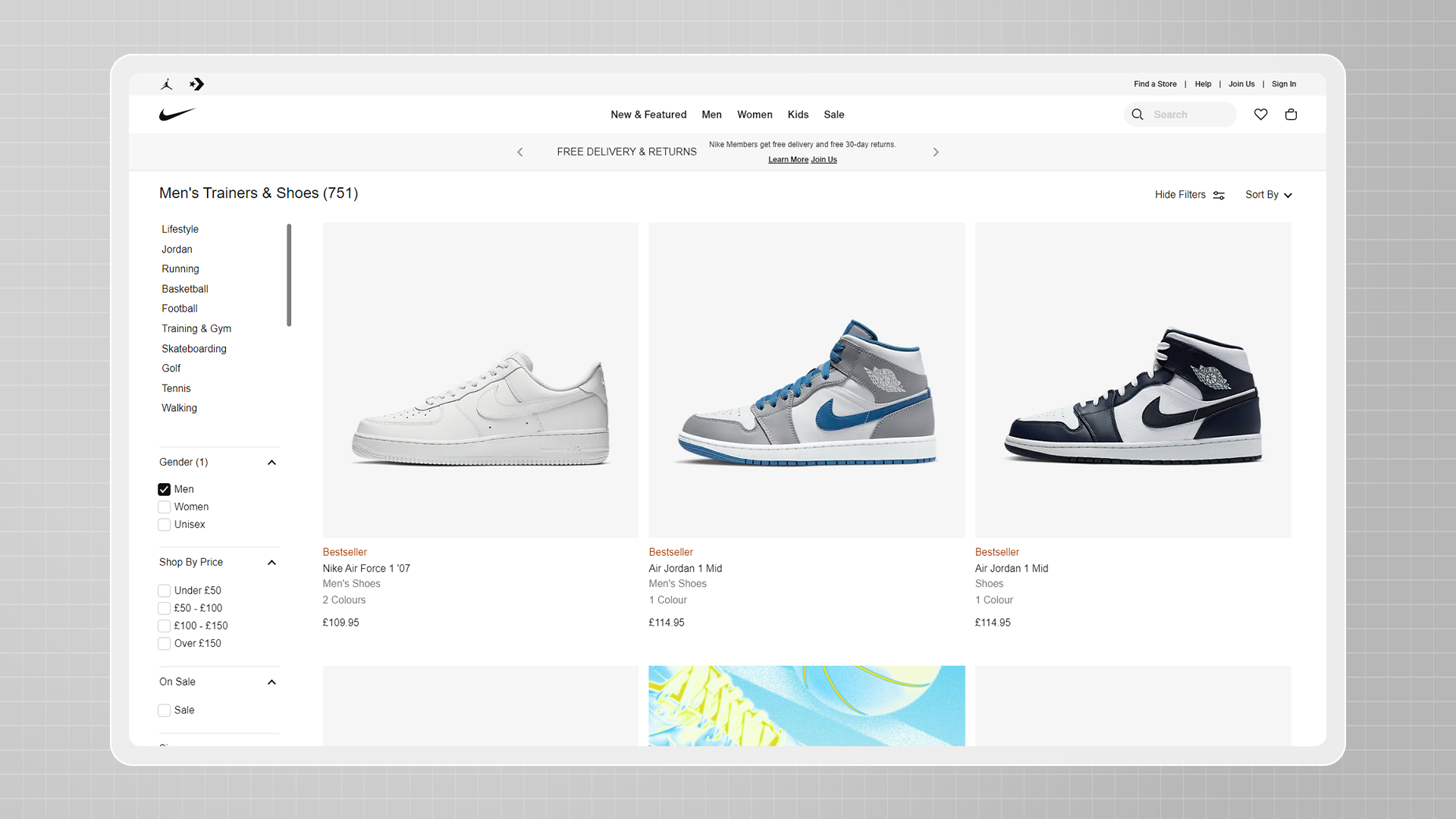 Image of a eCommerce Website