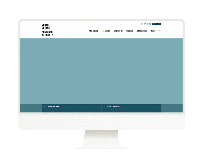 Visual of NTCA Website on Desktop