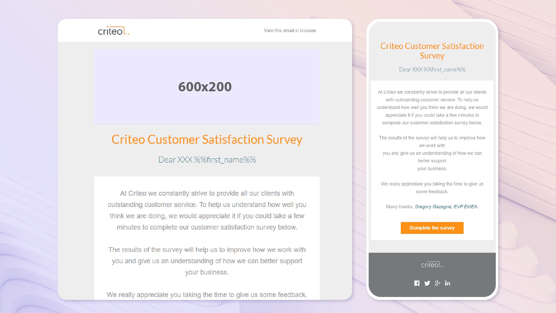 Criteo Pardot HTML Email Example Criteo Pardot HTML Email Example