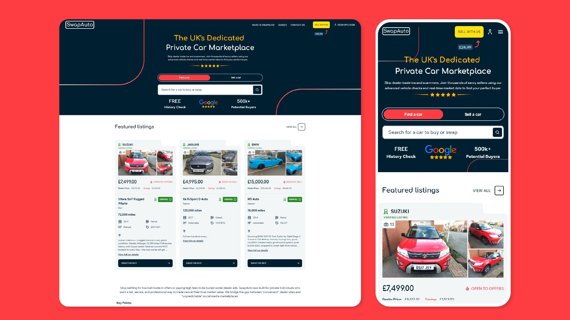 SwapAuto Website Design SwapAuto Website Design