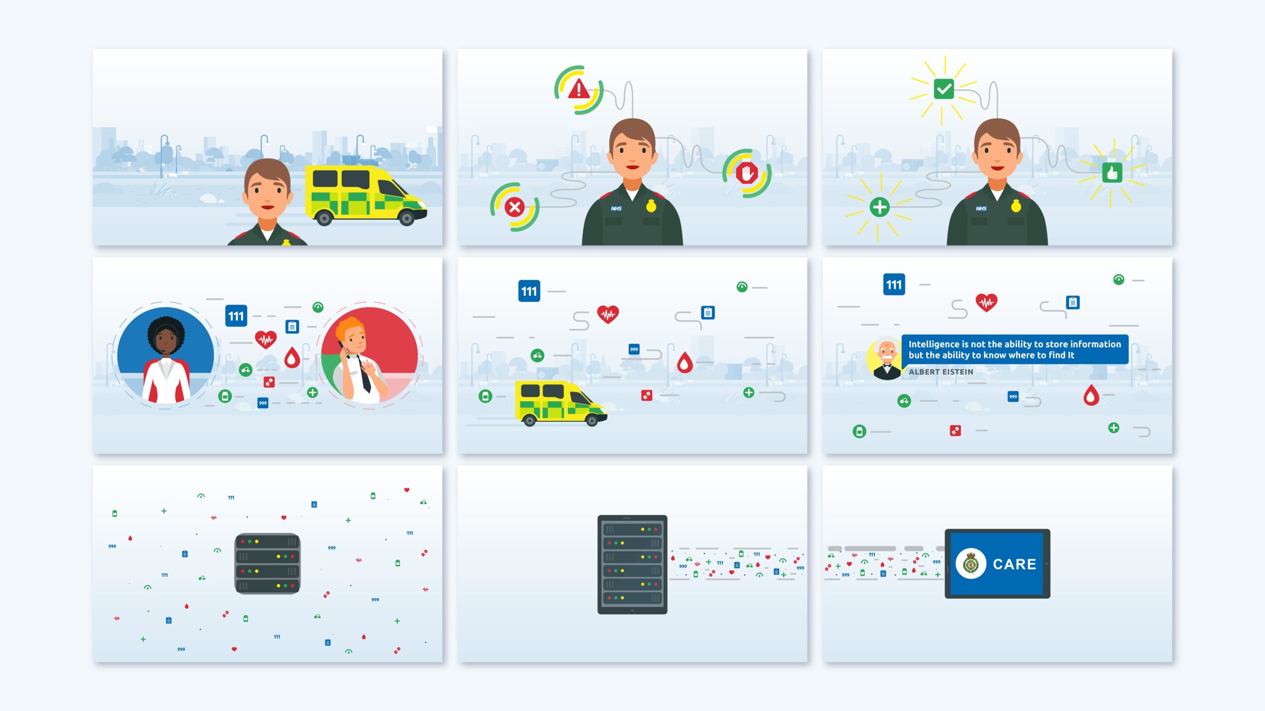 North East Ambulance - Animated explainer video storyboard North East Ambulance - Animated explainer video storyboard