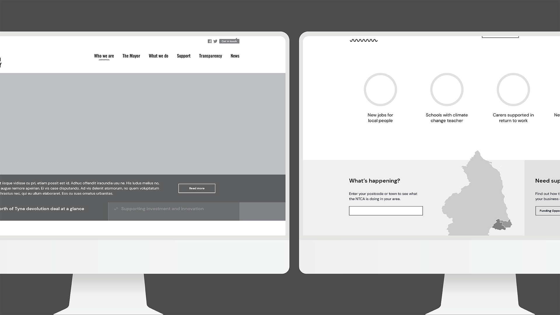 North of Tyne Combined Authority - Wireframing North of Tyne Combined Authority - Wireframing